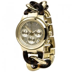 Michael Kors Women's Runway Twist MK4222 Gold Stainless-Steel Quartz Fashion Watch