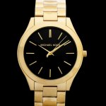 Michael Kors Women's Slim Runway MK3478 Gold Stainless-Steel Quartz Fashion Watch