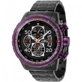 Invicta Aviator Chronograph Quartz Black Dial Men's Watch 40702