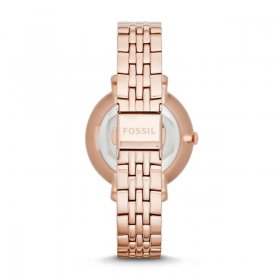 Fossil Women's Jacqueline Rose Gold Dial Watch - ES3435