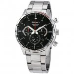 Seiko Neo Sports Chronograph Quartz Black Dial Men's Watch SSB355