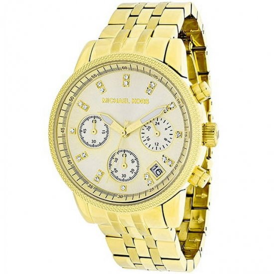 Michael Kors Women\'s Ritz MK5676 Gold Stainless-Steel Japanese Quartz Fashion Watch