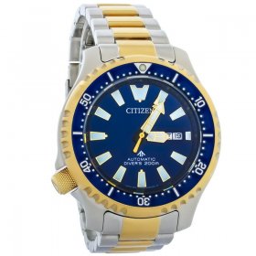 Citizen Mens Promaster Diver Two-Tone Stainless Steel Automatic Watch NY0154-51L