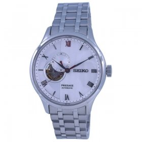 Seiko Presage Zen Garden Open Heart White Dial Automatic SSA443 SSA443J1 SSA443J Men's Watch