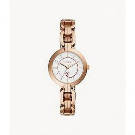 Fossil BQ3857 Kerrigan Three-Hand Rose Gold-Tone Stainless Steel Watch