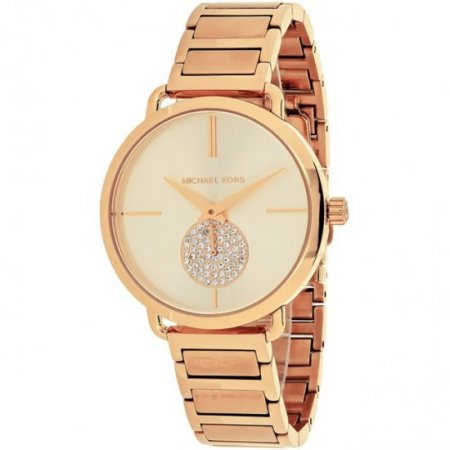 Michael Kors Portia Rose Dial Rose Gold-tone Ladies Watch MK3640