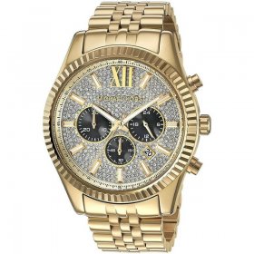 Michael Kors Men's Gold-Tone Lexington Chronograph Watch MK8494