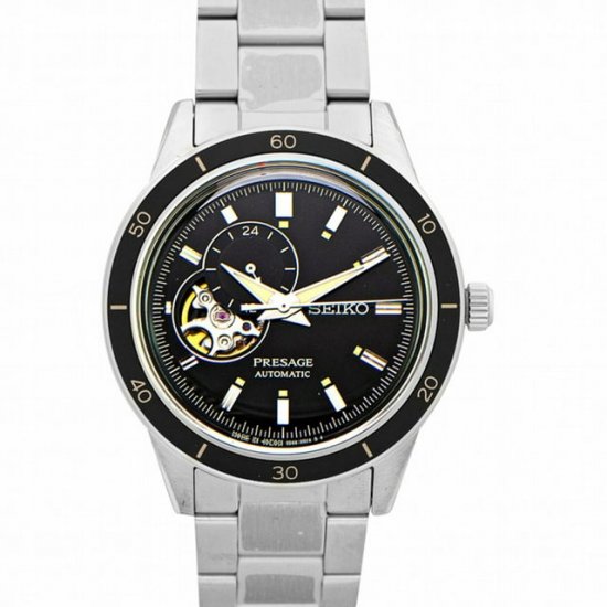 Seiko Presage Automatic Black Dial Stainless Steel Men\'s Watch SSA425J1