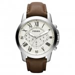 Fossil Men's Grant Leather Chronograph Watch (Style: FS4735)