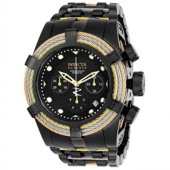 Invicta Men\'s 23050 Bolt Quartz Chronograph Black Dial Watch