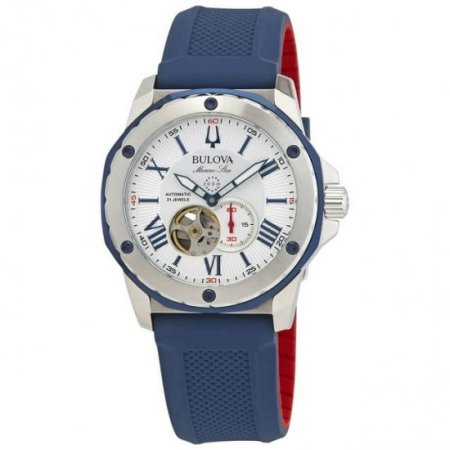 Bulova Marine Star Silicone Automatic Mens Watch