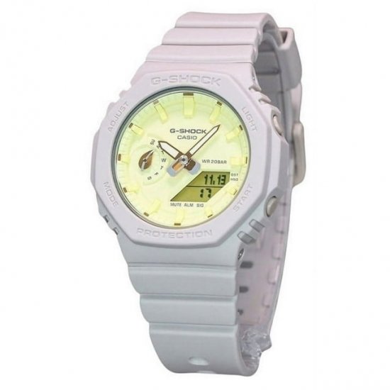 Casio G-Shock Nature\'s Colour Series Analog Digital Yellow Dial Quartz GMA-S2100NC-4A 200M Women\'s Watch