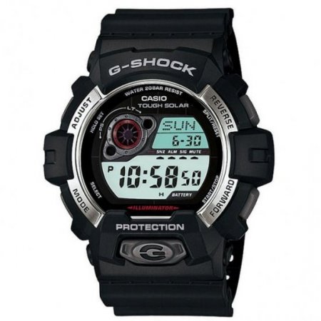 Casio GR8900-1 Men's G-Shock Tough Solar Power Black Resin Digital Watch