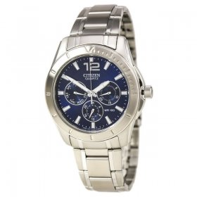 Citizen Quartz Blue Dial Stainless Steel Men's Watch AG8300-52L