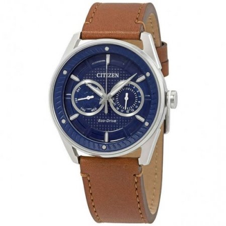 Citizen Men's Eco-Drive Leather Watch BU4020-01L