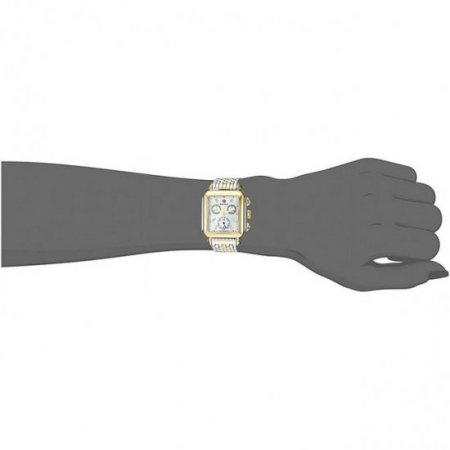 Michele Signature Deco Chronograph Day/Date Two-Tone Stainless Steel & Diamond Womens Watch MWW06P000122