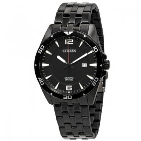 Citizen Quartz Black Dial Black-plated Men's Watch BI5055-51E