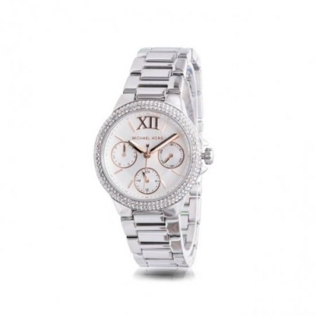 Michael Kors Camille Chronograph Quartz Crystal White Dial Ladies Watch MK7198