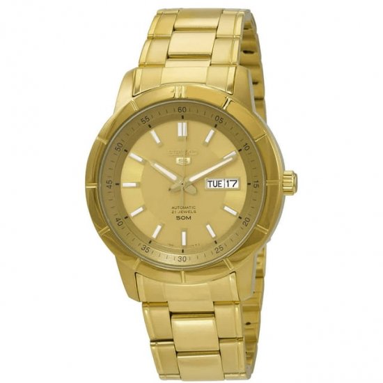 Seiko Seiko 5 Automatic Gold Dial Men\'s Watch SNKN62