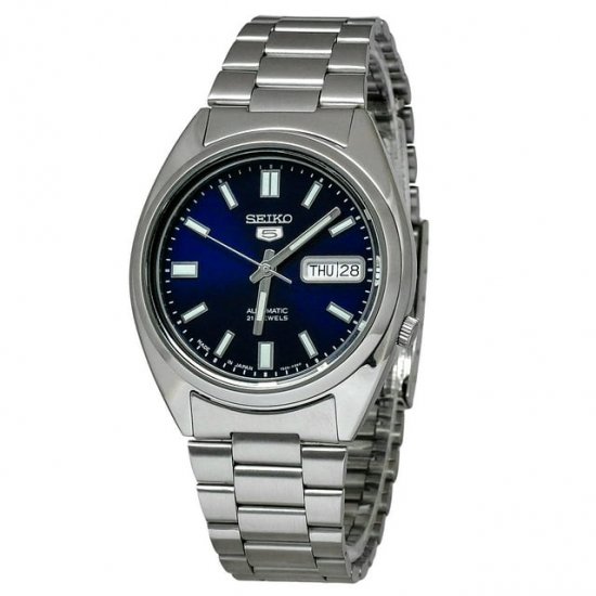 Seiko 5 Automatic Blue Dial Stainless Steel Men\'s Watch SNXS77