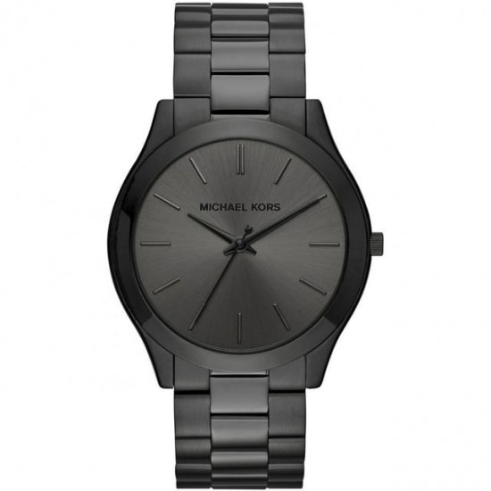 Michael Kors Men\'s Slim Runway Black Dial Watch - MK8507