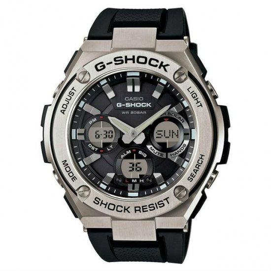 Men\'s G-Shock GSTS110-1A Black Stainless-Steel Quartz Watch