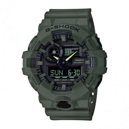 G-Shock FrontButton Analog Digital Resin Green watch