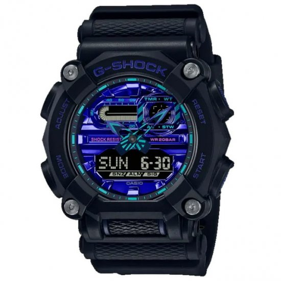 Casio Men\'s G-Shock Blue Dial Watch - GA900VB-1A