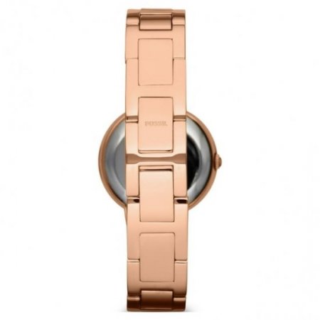 Fossil Women's Virginia Three-Hand Day-Date, Rose Gold-Tone Stainless Steel Watch, ES3284