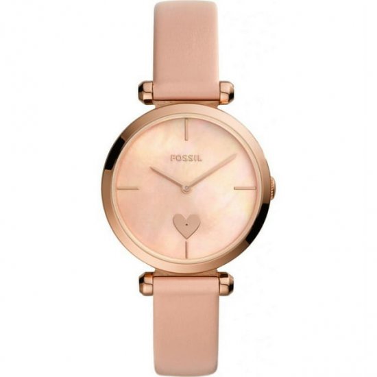 Fossil BQ3573 Tillie Three-Hand Blush Leather Watch