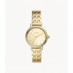 Fossil BQ3655 Reid Three-Hand Gold-Tone Stainless Steel Watch