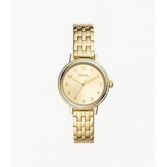 Fossil BQ3655 Reid Three-Hand Gold-Tone Stainless Steel Watch