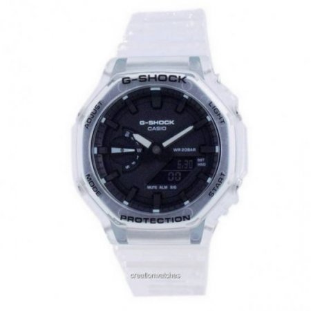 Casio G-Shock Skeleton Transparent Divers Analog Digital Quartz GA-2100SKE-7A GA2100SKE-7 200M Mens Watch