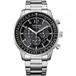 Citizen CA4500-83E Men's Black Dial SS Bracelet Chronograph Watch