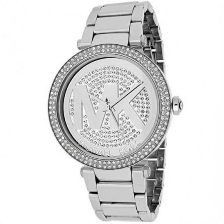 Michael Kors Women's Parker Stainless Steel Logo Glitz Watch, MK5925