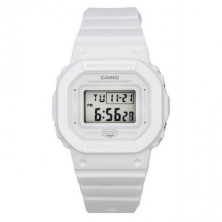 Casio G-Shock Digital White Resin Strap White Dial Quartz GMD-S5600BA-7 200M Women's Watch