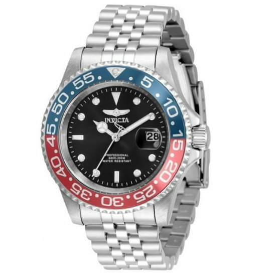 Invicta Pro Diver Quartz Black Dial Pepsi Bezel Men\'s Watch 34102