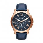 Fossil Men's Grant Chronograph, Rose Gold-Tone Stainless Steel Watch, FS4835IE