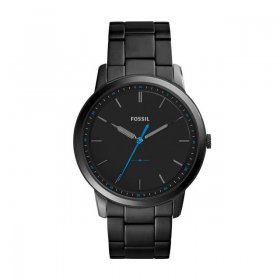 Fossil Men's The Minimalist Three-Hand, Black-Tone Stainless Steel Watch, FS5308