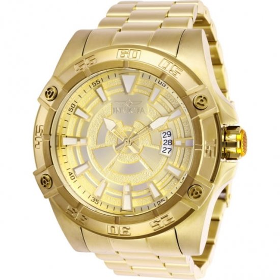 Invicta Men\'s Pro Diver 27010 Gold Stainless-Steel Automatic Self Wind Diving Watch