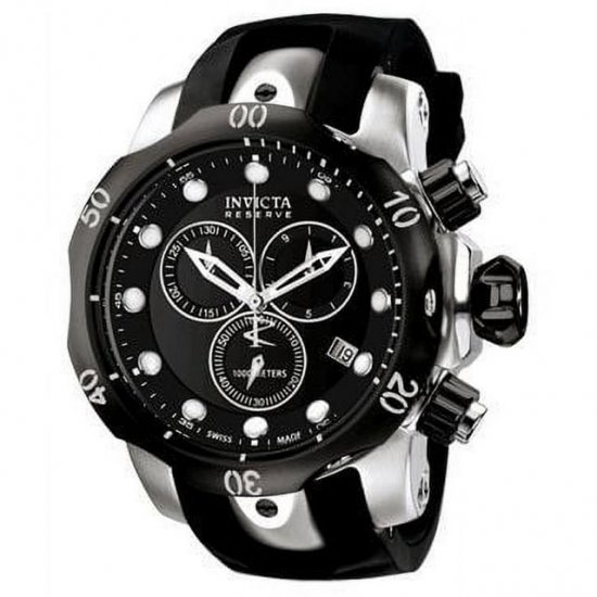 Invicta Men\'s 5732 Venom Quartz Chronograph Black Dial Watch