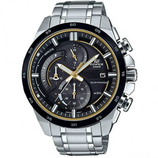 Casio EQS600DB-1A9 Men\'s Edifice Chronograph Black Dial Watch