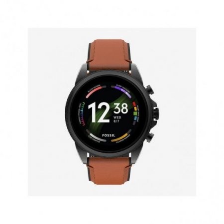 Fossil Mens Gen 6 Smartwatch Brown Leather (FTW4062V)