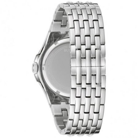 Bulova Men's Stainless Steel Crystal Accented Watch - 96A253