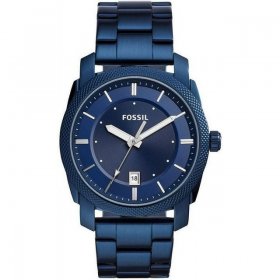 Fossil Men's Machine FS5231 Blue Stainless-Steel Japanese Quartz Fashion Watch