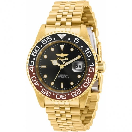 Invicta 36042 Men\'s Pro Diver Quartz Yellow Gold Bracelet Watch