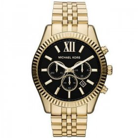 Michael Kors Men's Lexington Chronograph Gold-Tone Stainless Steel Watch 45mm MK8286