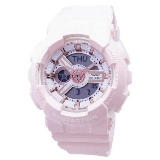 Casio BA110RG-4A Baby-G Women\'s Watch Pastel Pink 43.4mm Resin