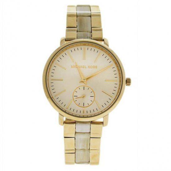 Michael Kors Women\'s Jaryn Gold Dial Watch MK3510