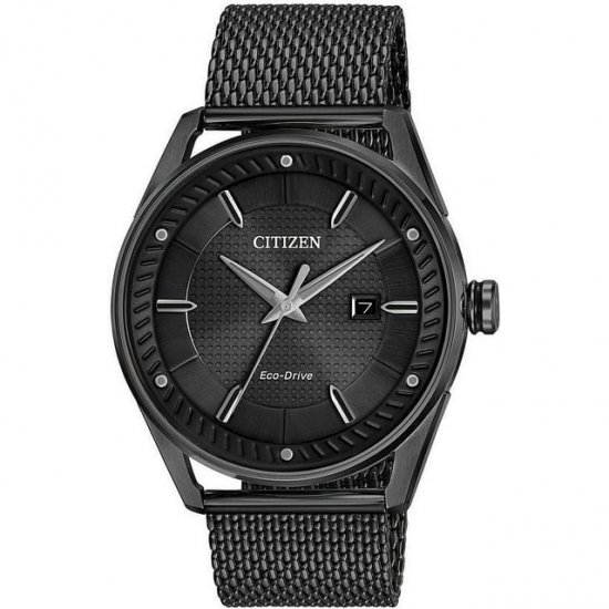 Citizen Men\'s Drive Weekender Sport Casual Black Stainless Steel Watch BM6988-57E